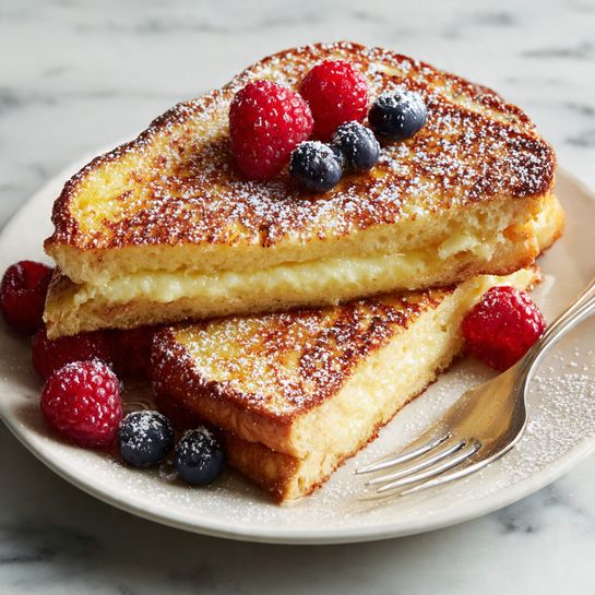 Crème Brûlée French Toast (Caramelized Top)