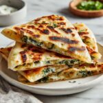 Gözleme – Turkish Flatbread Stuffed with Cheese or Spinach