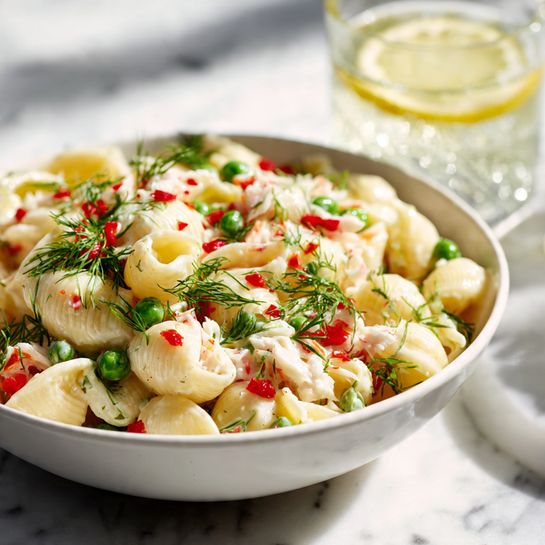 Make-Ahead Crab Pasta Salad for Winter Gatherings