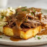 Slow Cooker Beef and Gravy Sandwiches