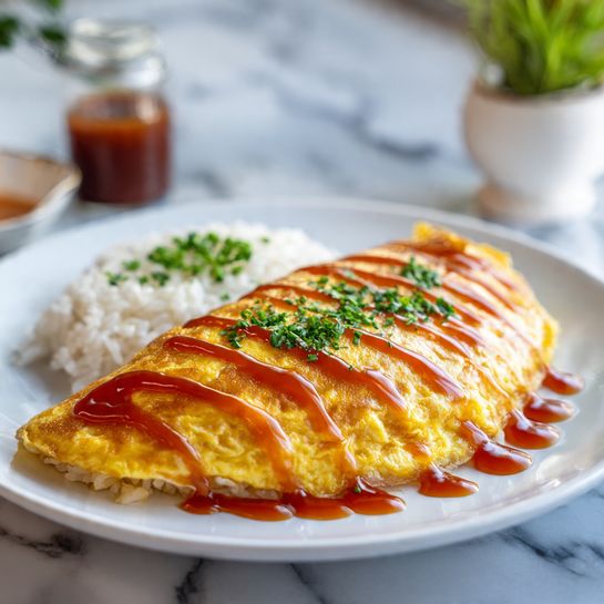 Fluffy Japanese Omurice (Omelet Rice) – The Classic Recipe - Recipe Image