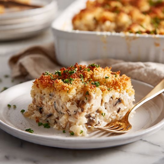 New Year Chicken Wild Rice Casserole (Creamy, Cozy, Meal-Prep Friendly)