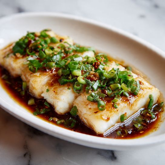 Cantonese Ginger-Scallion Steamed Fish (Easy) - Recipe Image
