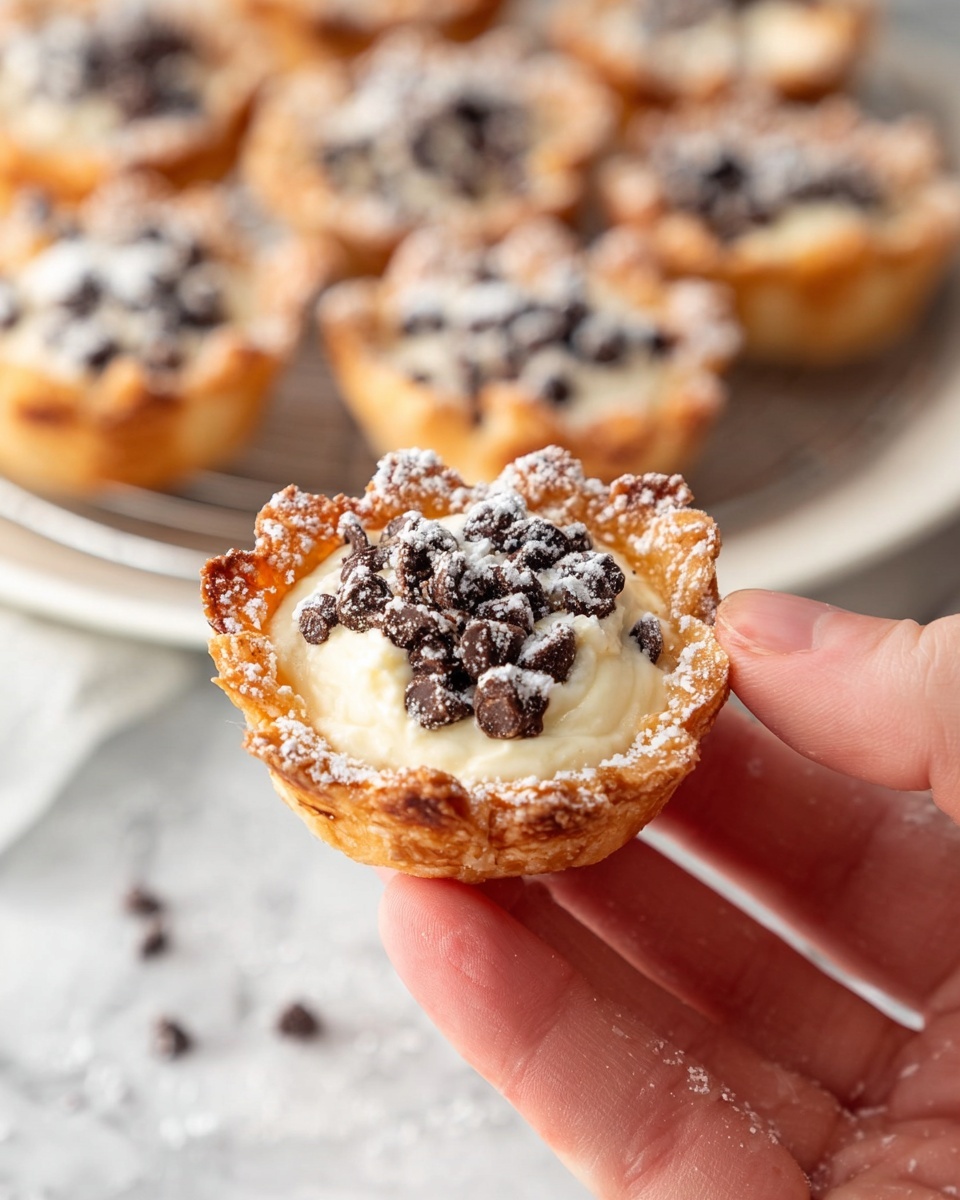 Mini Cannoli Cups Recipe 4 Mini Cannoli Cups Recipe - Recipe Image