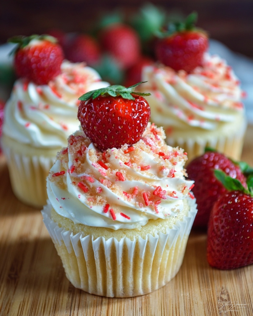 Strawberry Crunch Cupcakes Recipe