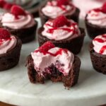 Bite-Size Brownie Cups with Raspberry Mousse Recipe
