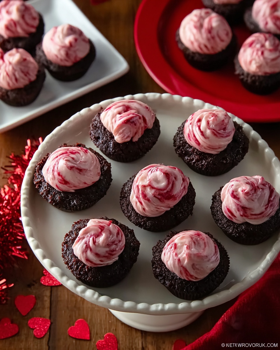 Bite-Size Brownie Cups with Raspberry Mousse Recipe 4 Bite-Size Brownie Cups with Raspberry Mousse Recipe - Recipe Image