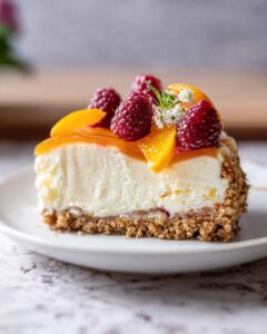 Peaches and Cream Pretzel Pie Recipe