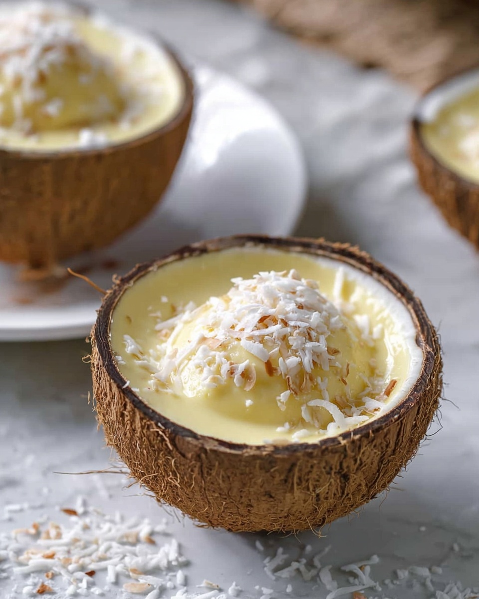 Thai Coconut Pudding (Kanom Tuay) Recipe - Recipe Image