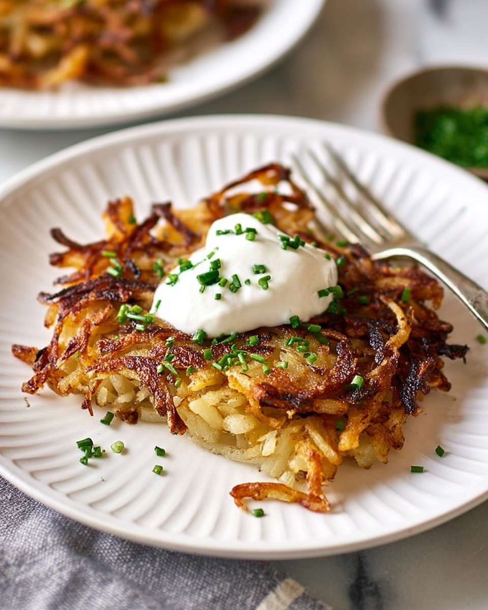 Mozzarella-Rösti mit Zwiebel-Pilzrahmsauce Recipe