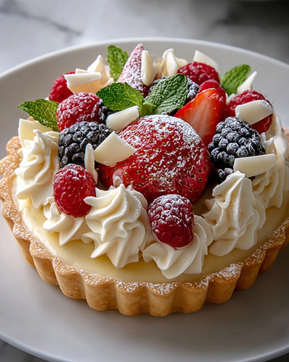 Easy Elegant White Chocolate Mousse Tart Recipe 4 Easy Elegant White Chocolate Mousse Tart Recipe - Recipe Image