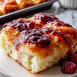 Homemade Raspberry Jam Donut Focaccia Recipe