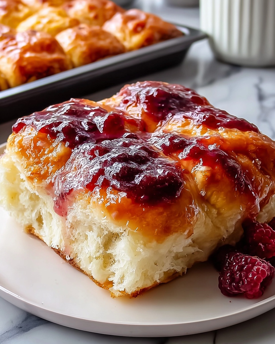 Homemade Raspberry Jam Donut Focaccia Recipe