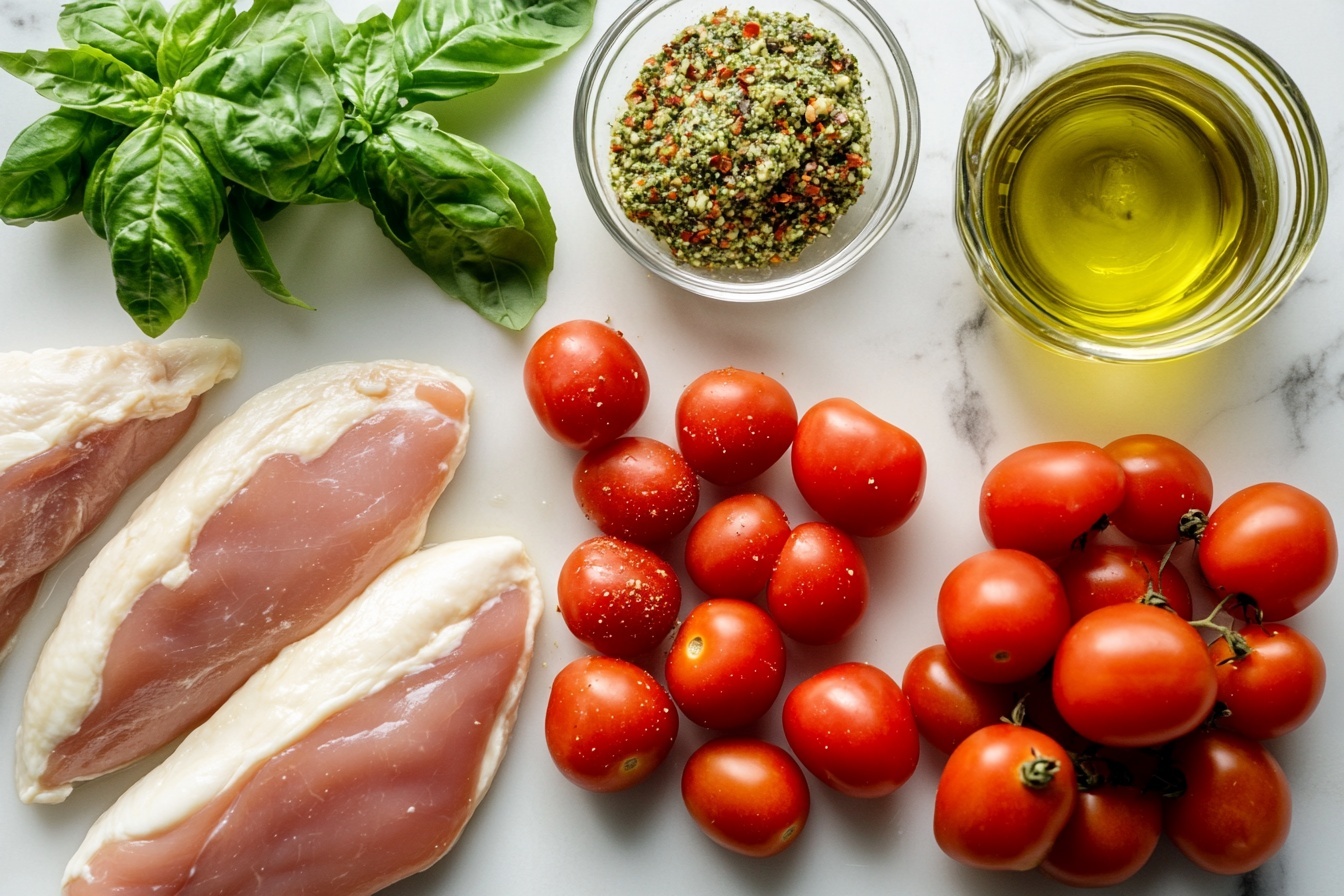 Baked Pesto Mozzarella Chicken Recipe - Recipe Image