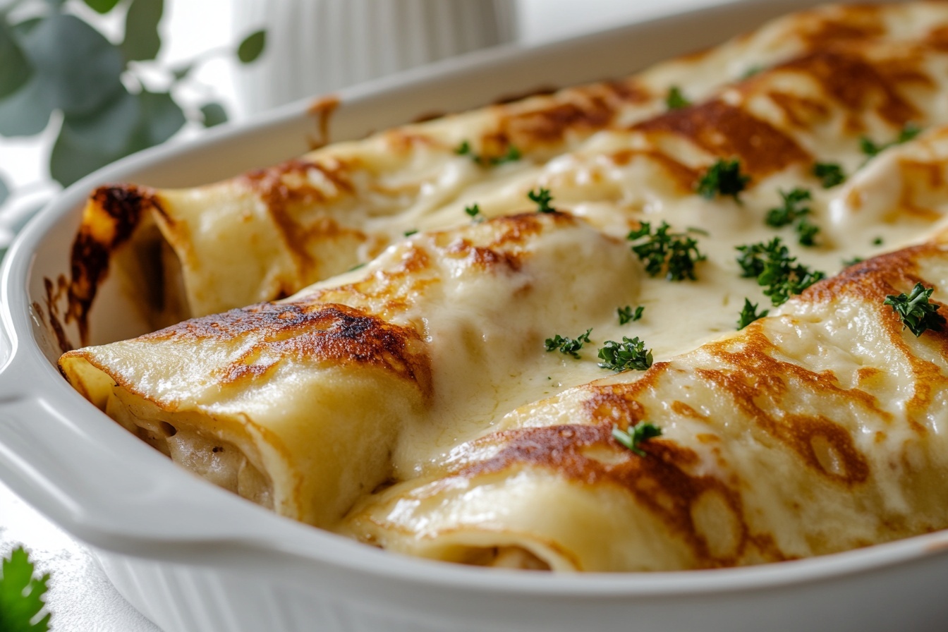 Seafood Crepes with Béchamel Sauce Recipe 5 Seafood Crepes with Béchamel Sauce Recipe - Recipe Image
