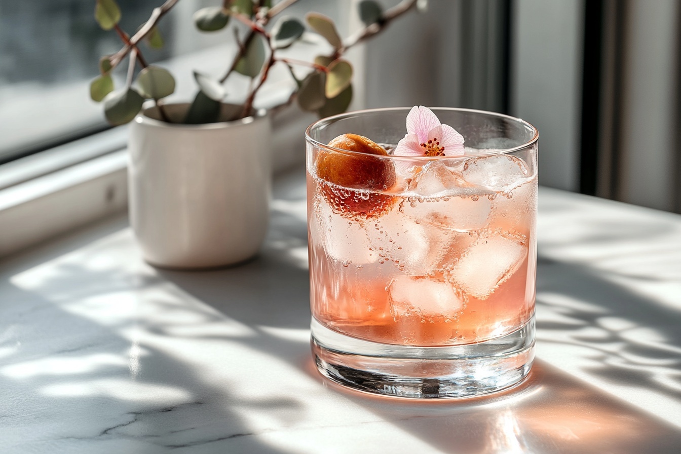 Non-Alcoholic Sakura Lychee Cocktail Recipe