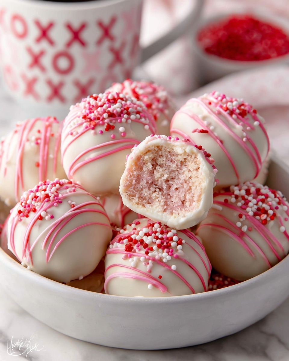 Strawberry Cake Truffles Recipe - Recipe Image