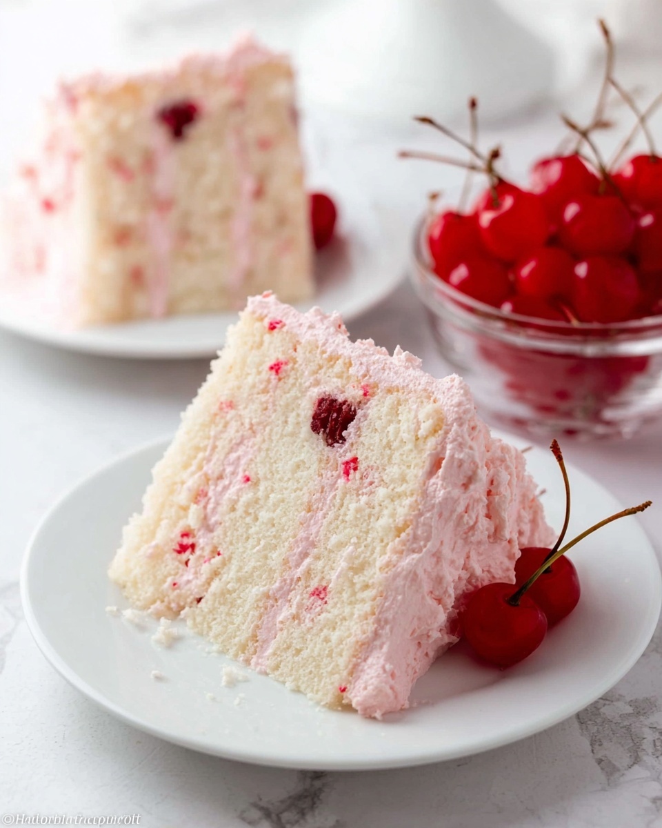 Cherry Almond Cake Recipe - Recipe Image