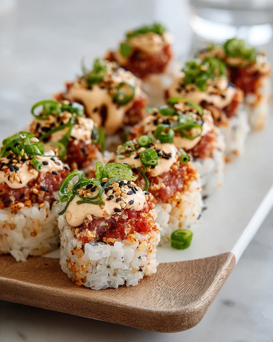 Spicy Tuna Volcano Rolls Recipe