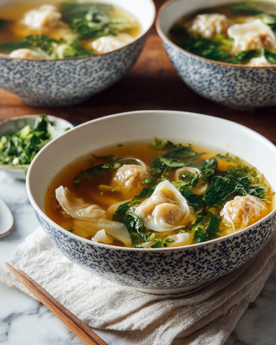 Wonton Soup Recipe with Shrimp and Pork Filling Recipe