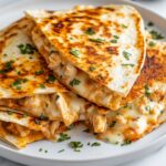 High-Protein Chicken Ranch Quesadilla Recipe
