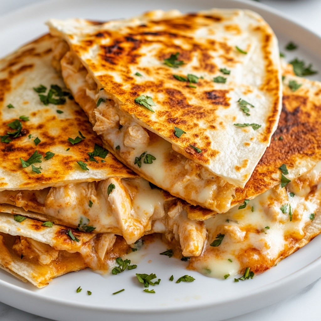 High-Protein Chicken Ranch Quesadilla Recipe