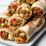 Protein-Packed Breakfast Burritos with Roasted Vegetables and Lean Meat Recipe