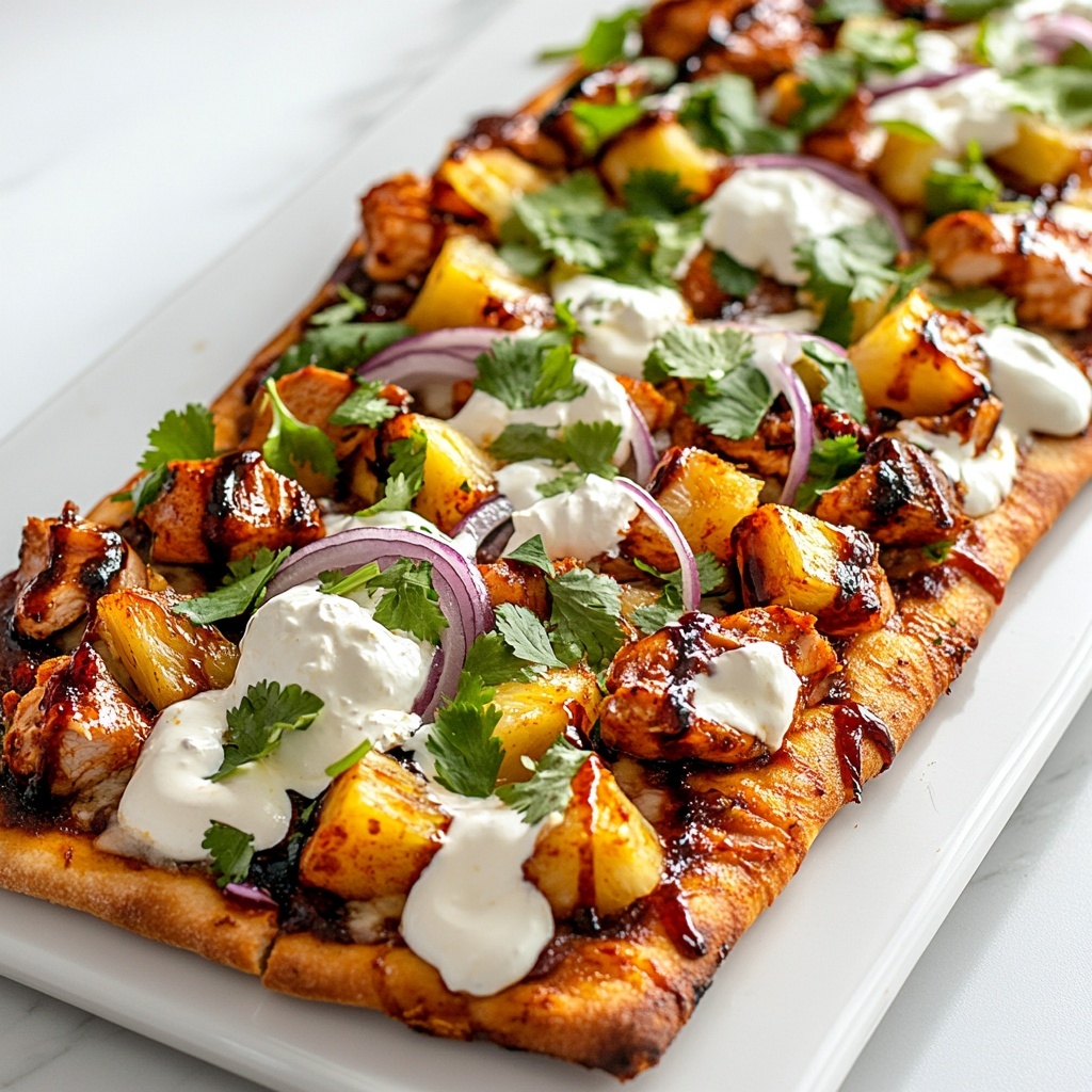BBQ Chicken Flatbread Recipe