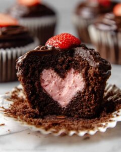 Chocolate Covered Strawberry Cupcakes Recipe
