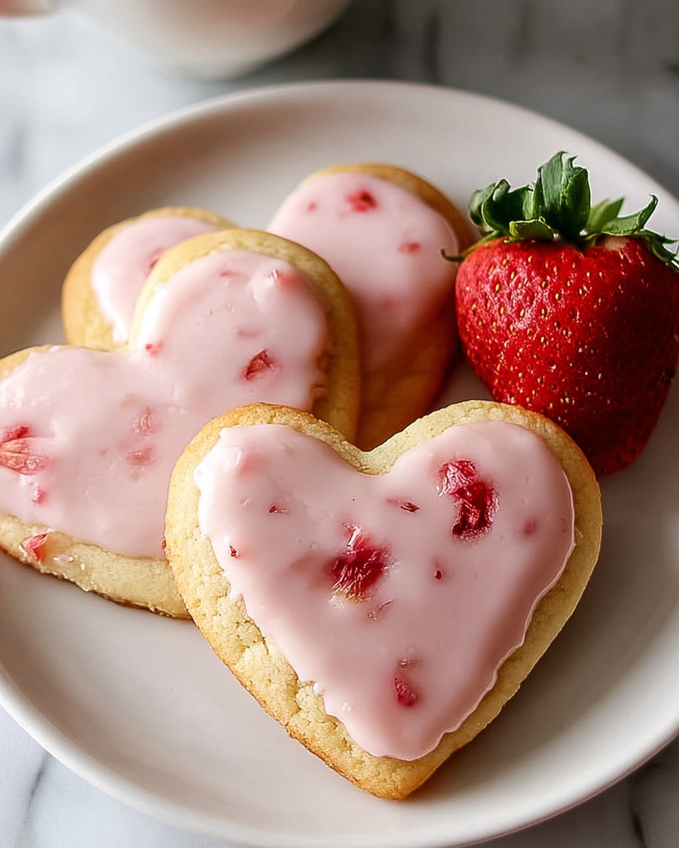 Valentine’s Day Strawberry Shortbread Cookies Recipe 4 Valentine’s Day Strawberry Shortbread Cookies Recipe - Recipe Image