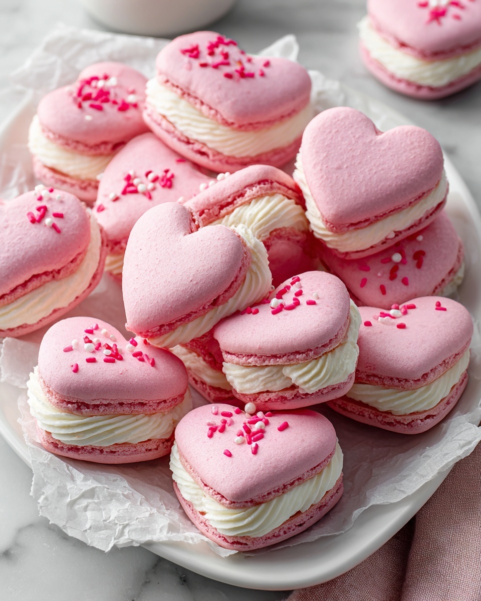 Pink Velvet Heart-Shaped Whoopie Pies with Fluffy Frosting Recipe 5 Pink Velvet Heart-Shaped Whoopie Pies with Fluffy Frosting Recipe - Recipe Image