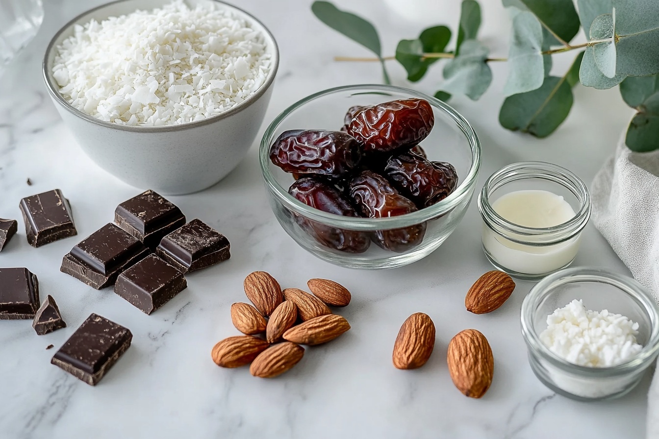 Almond Joy Stuffed Dates Recipe 4 Almond Joy Stuffed Dates Recipe - Recipe Image