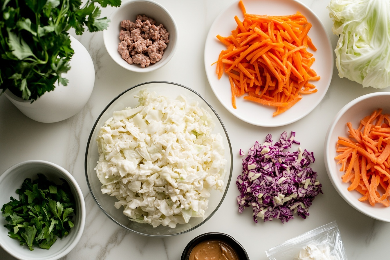 Thai Turkey Burgers with Almond Butter Sauce and Coleslaw Recipe - Recipe Image