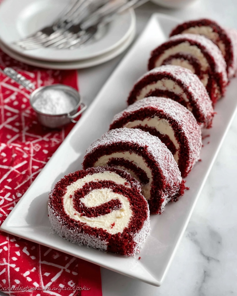 Red Velvet Cake Roll Recipe
