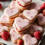 Valentine’s Day Strawberry Shortbread Cookies Recipe