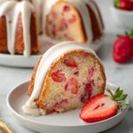 Homemade Strawberry Cream Cheese Pound Cake Recipe