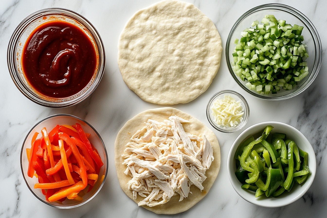 BBQ Chicken Flatbread Recipe - Recipe Image