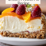Peaches and Cream Pretzel Pie Recipe