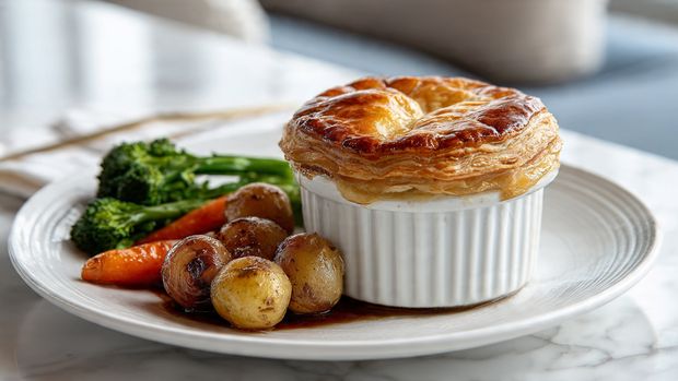 UK-Style Creamy Beef Pie Recipe - Recipe Image