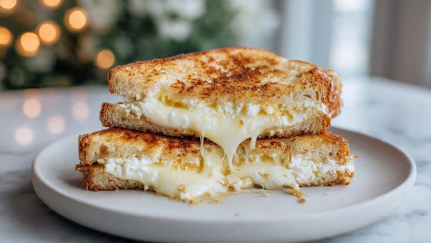 Honey Bliss Goat Cheese Grilled Cheese Recipe - Recipe Image