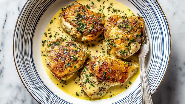 Italian Lemon & Rosemary Chicken Scaloppine Recipe