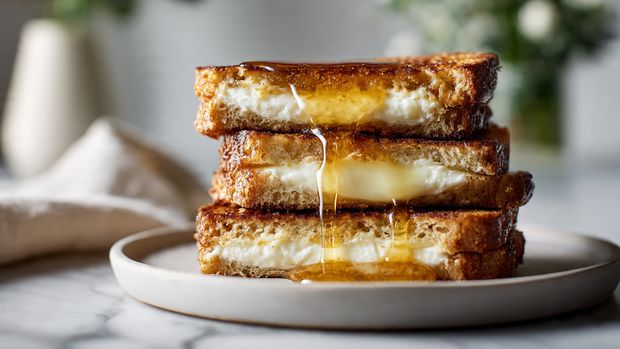 Honey Bliss Goat Cheese Grilled Cheese Recipe