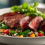 Grilled Chicken with Herb-Crusted Potatoes and Creamy Lettuce Salad Recipe