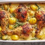 Oven-Roasted French Garlic Chicken with White Wine Recipe