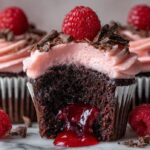 Raspberry Chocolate Lava Cupcakes Recipe