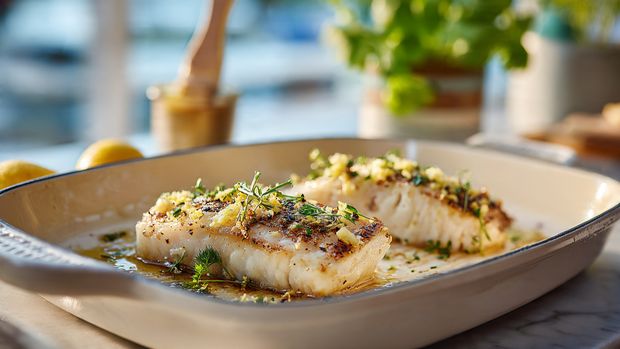 Aussie BBQ Barramundi with Lemon Butter Recipe