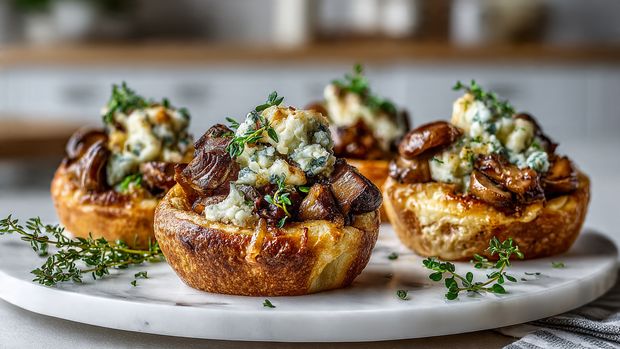 British Stilton & Mushroom Yorkshire Pudding Recipe - Recipe Image