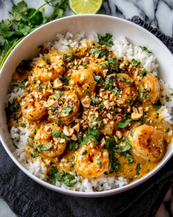 Peanut Lime Shrimp Curry Recipe