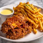 Peri Peri Chicken and Chips with Lemon Dressed Salad Recipe