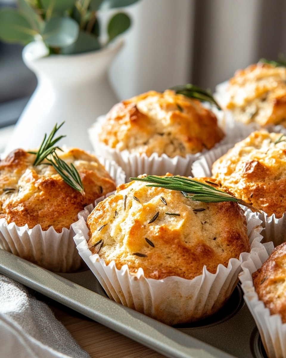 Irresistible Garlic Rosemary Focaccia Muffins for Any Occasion Recipe - Recipe Image